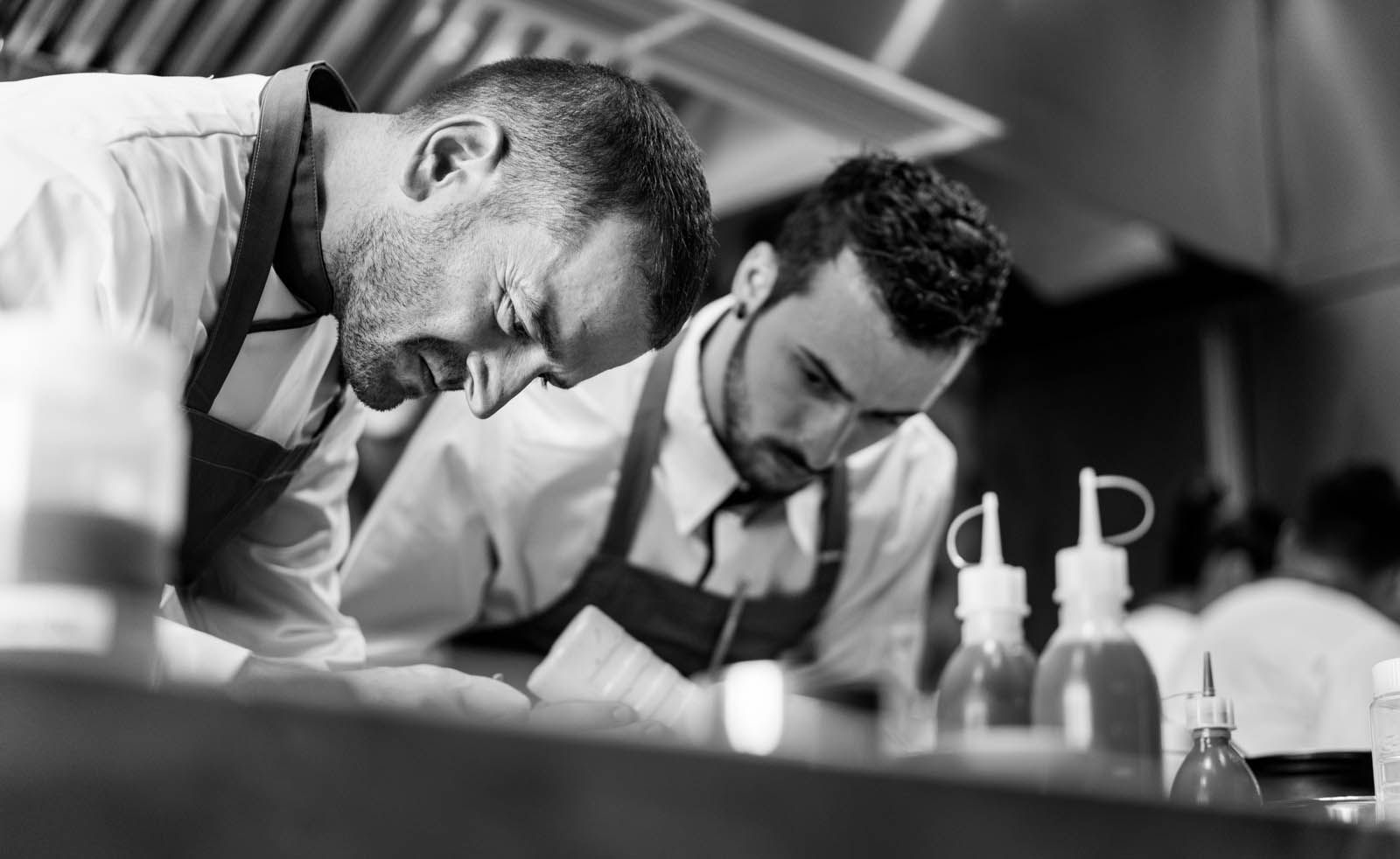 Chefs Beppe De Vito and Mirko Febbrile