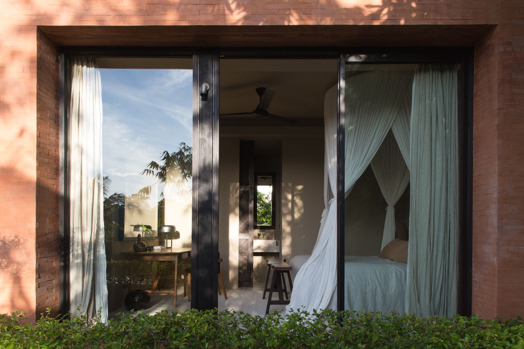 The ground floor bedrooms enjoy the spectacular views of the gardens