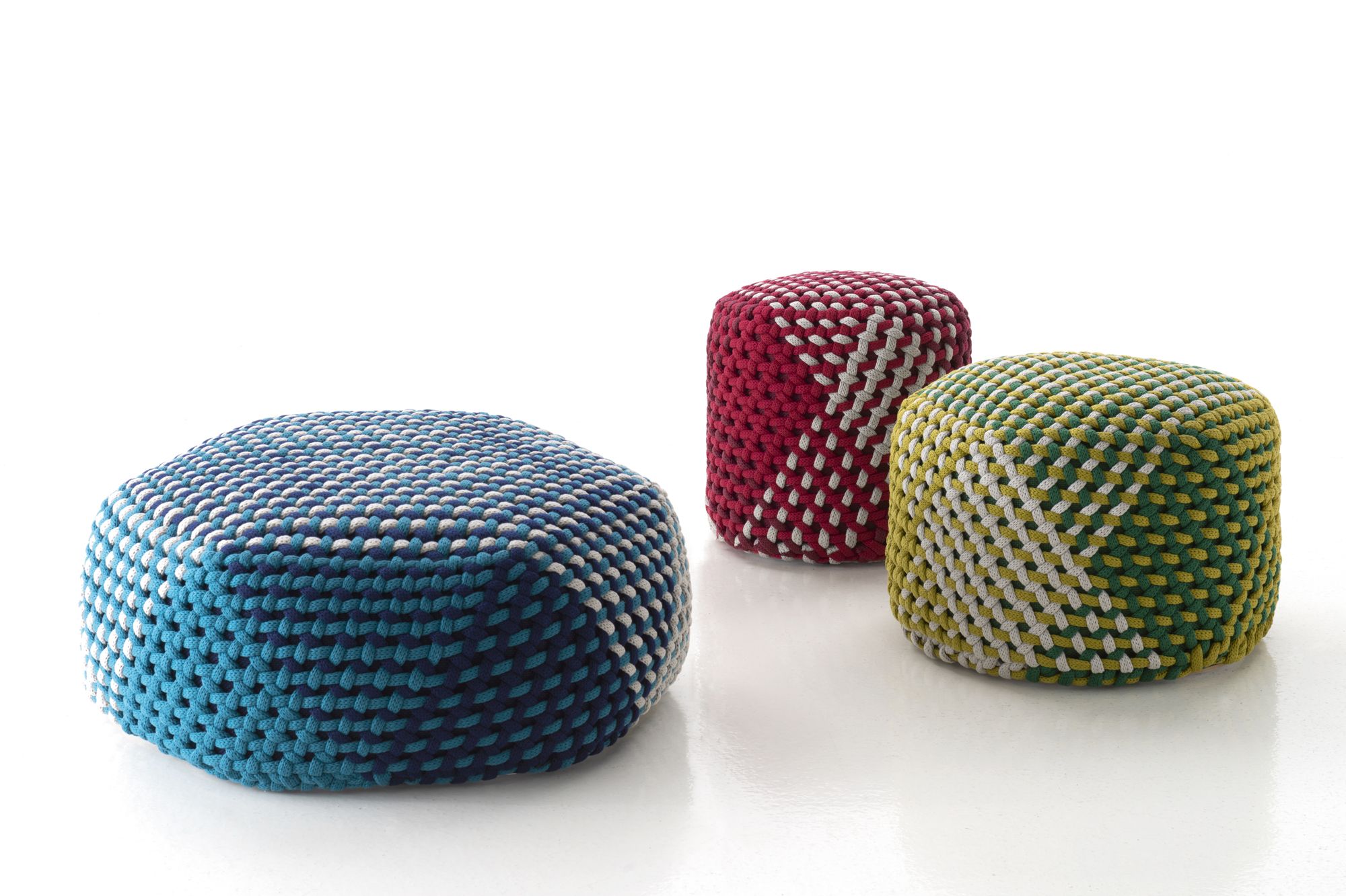 B&B Italia Tramae outdoor ottomans by Unpizzo, from Space Furniture