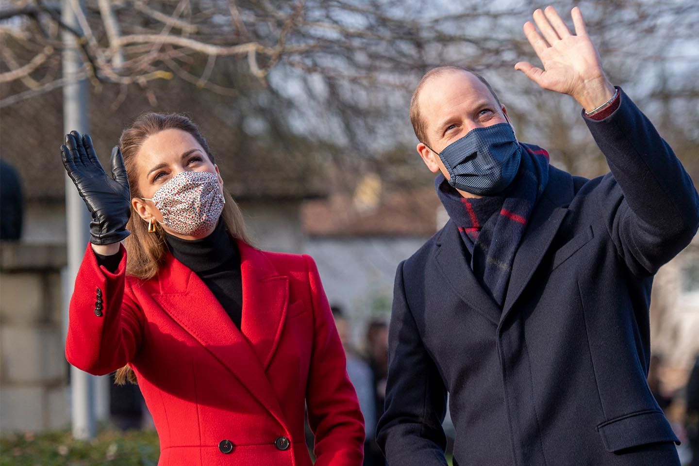 Prince William and Catherine on a visit to Cleve Court Care Home in 2020. The royal couple paid tribute to the efforts of care home staff throughout the COVID-19 pandemic, during the final day of engagements on their tour of the UK. Photo: Paul Grover - WPA Pool/Getty Images