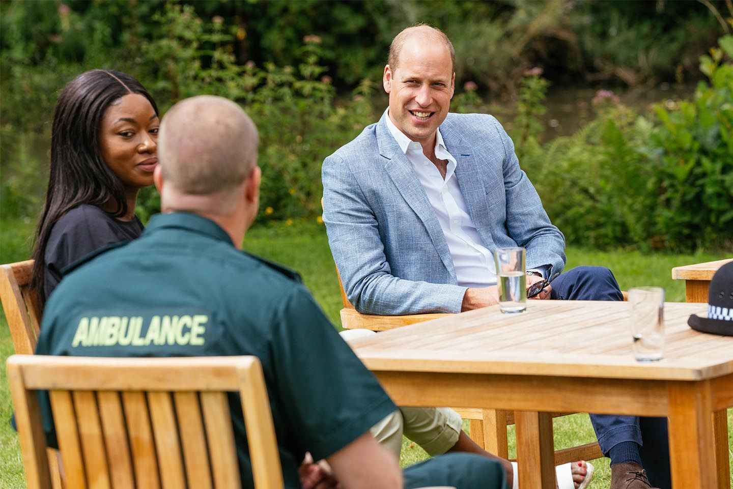 Prince William speaks to four representatives from organisations which will benefit from the Royal Foundation's £1.8 Million fund to support frontline workers and the nation's mental health at the Sandringham Estate in Sandringham. Photo: Kensington Palace via Getty Images