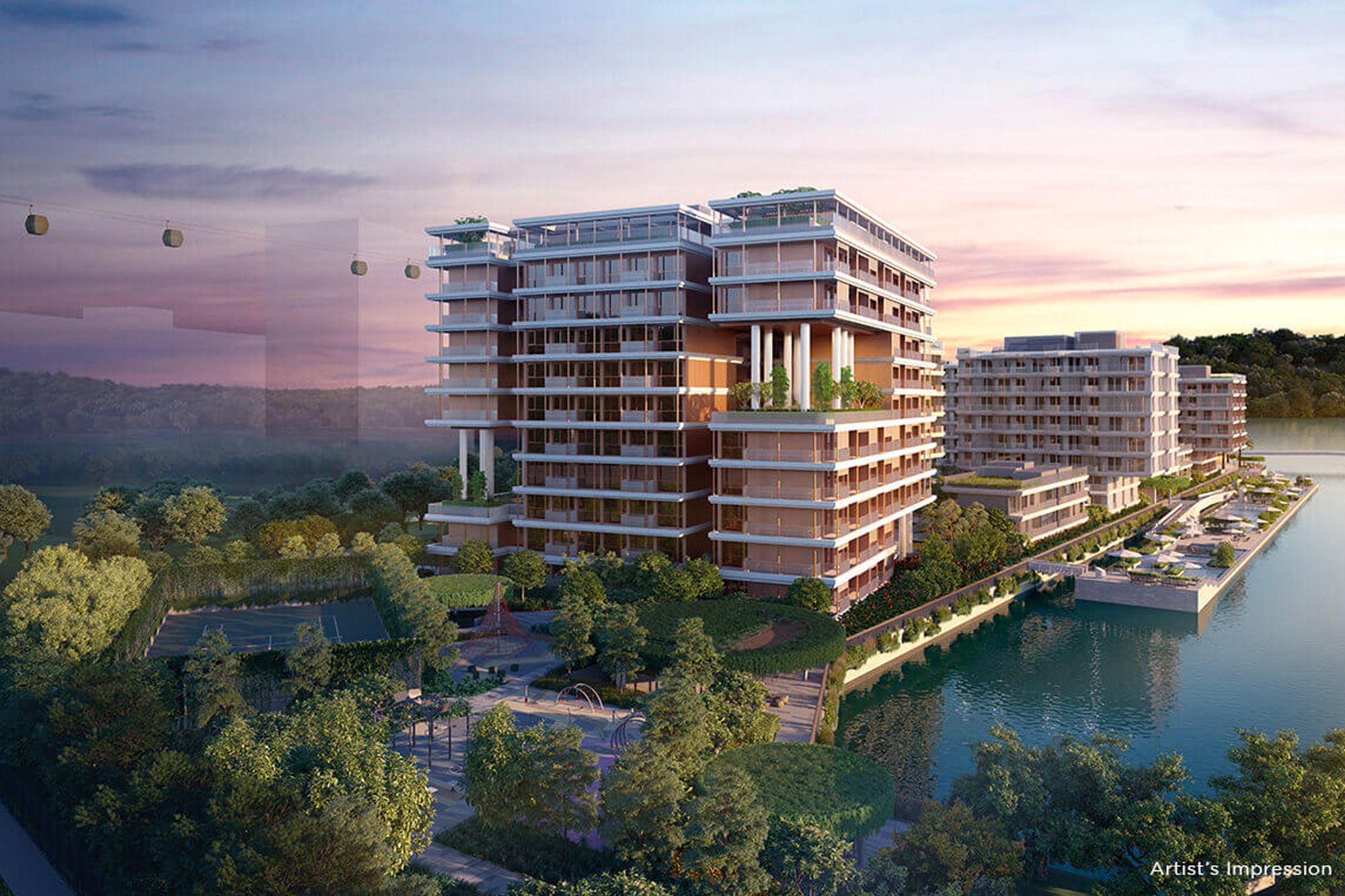 Artist's Impression of The Reef at King’s Dock, developed by Mapletree and Keppel Land Image: Courtesy of Mapletree