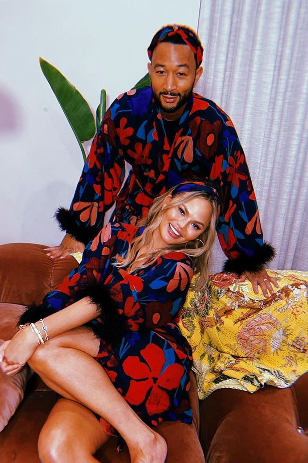 Chrissy Teigen, pictured here with husband John Legend, created a frenzy on Instagram when she posted a video of herself atop the Camaleonda Image: Courtesy of Chrissy Teigen/@chrissyteigen