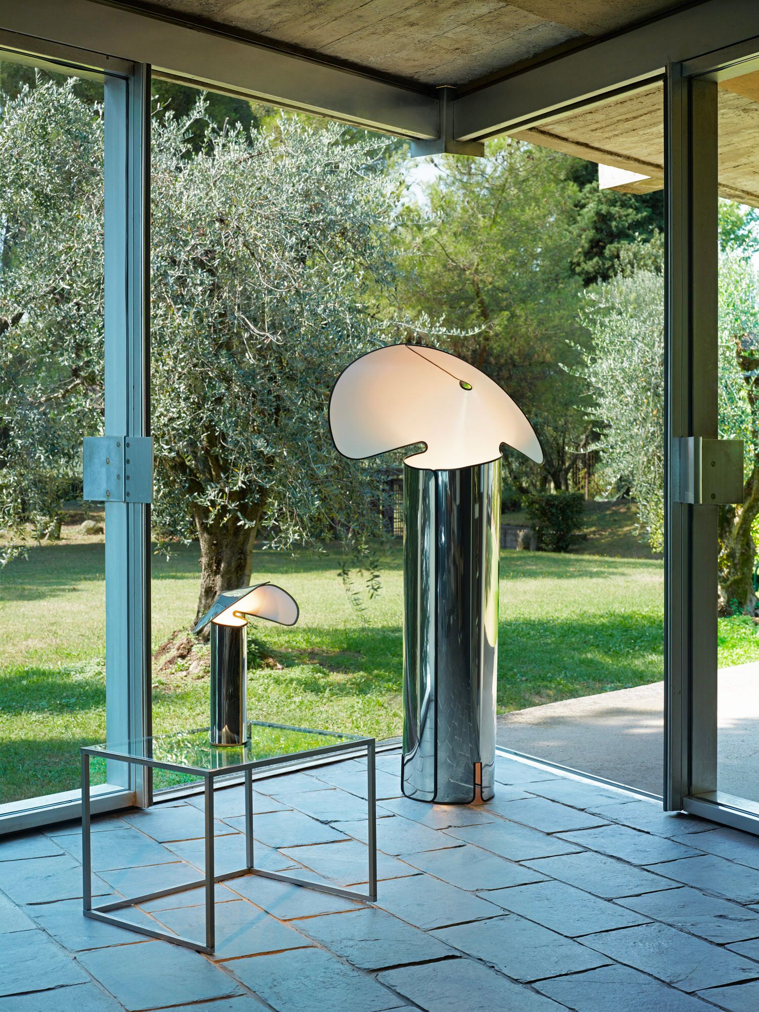 The re-edition of Flos' Chiara lamp includes a smaller table lamp version Image: Courtesy of Flos