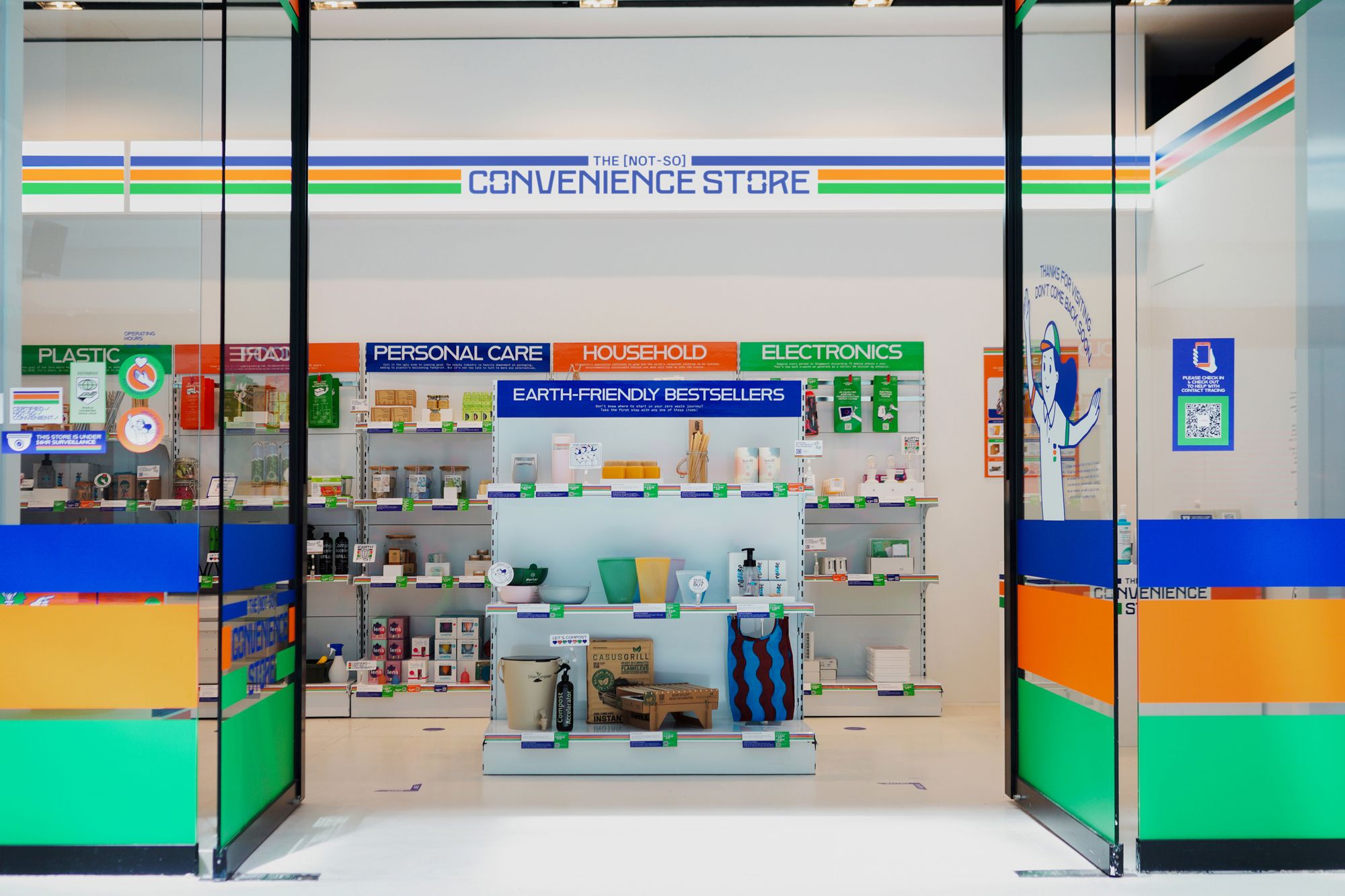 The [Not So] Convenience Store is an experiential exhibit that encourages sustainability and highlights the need to minimise wastage Image: Courtesy of DesignSingapore