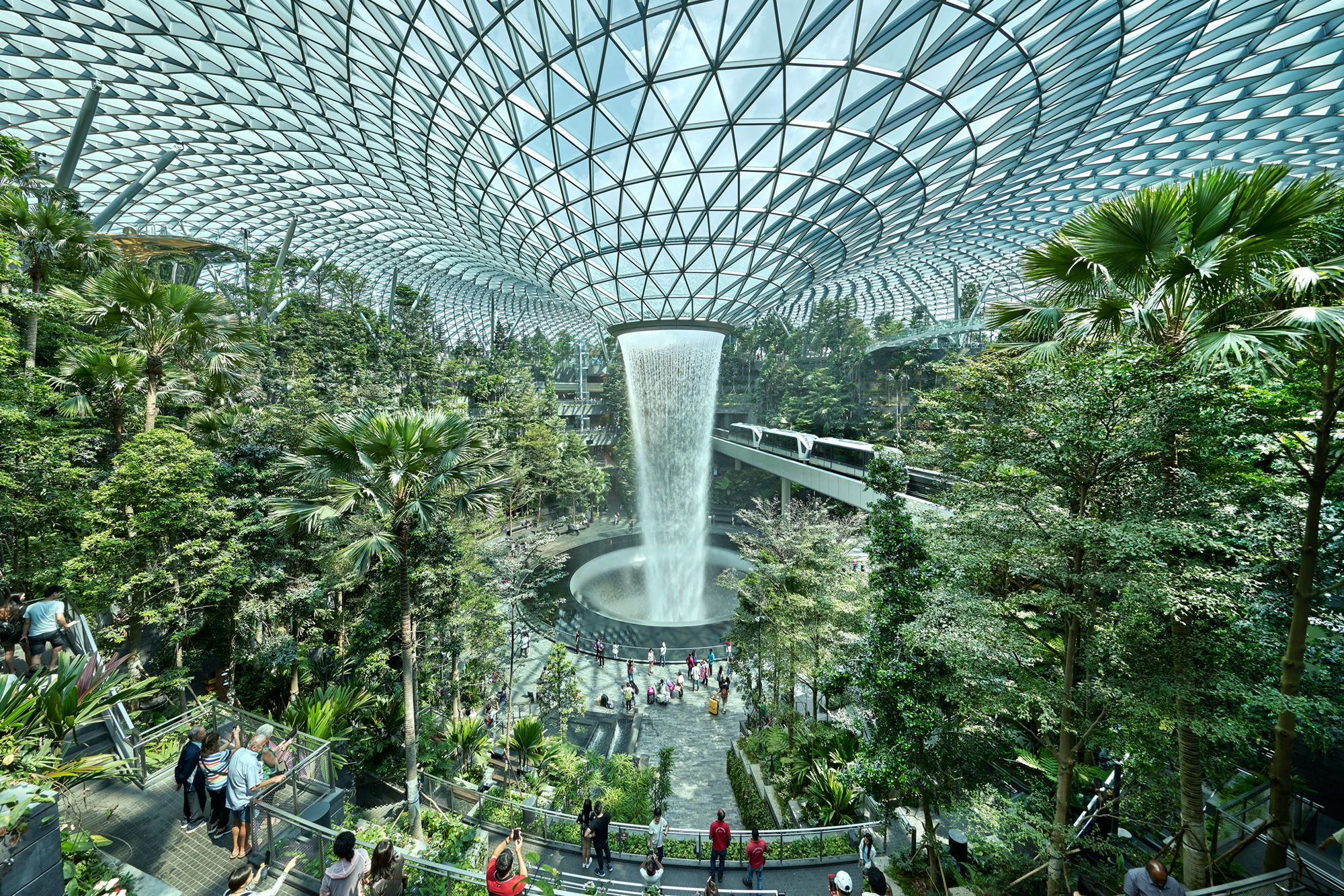 With its innovative biophilic design, Jewel Changi Airport is an iconic landmark for both travellers and locals Image: Courtesy of DesignSingapore