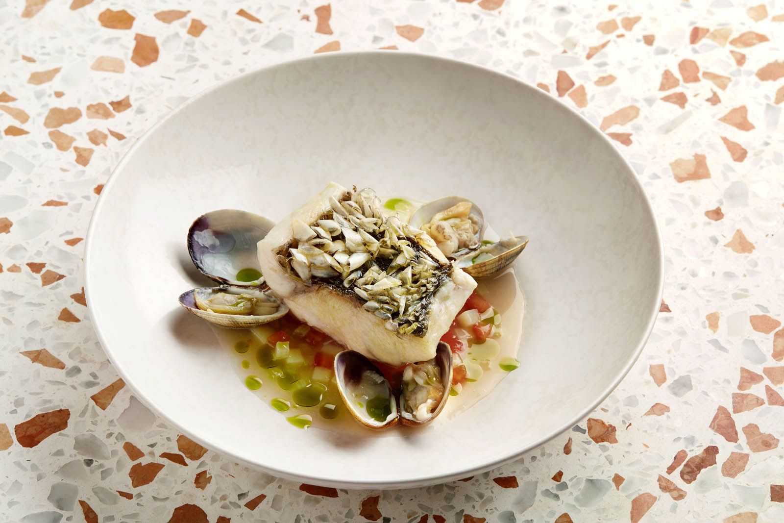 Crazy water sea bass