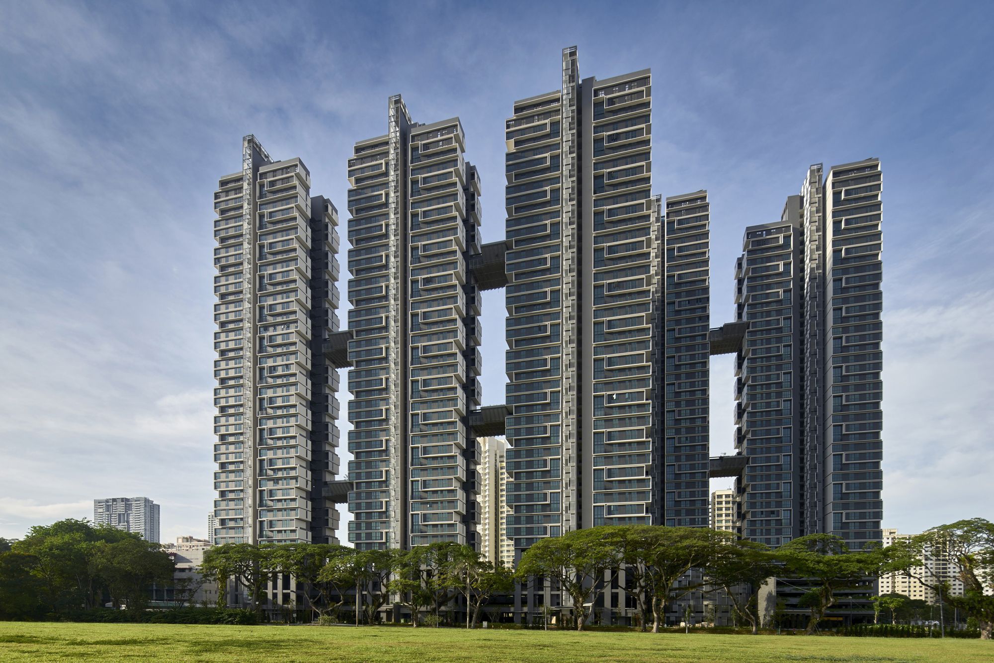 SCDA Architects designed the SkyTerrace@Dawson as an innovative green public housing development that incorporates several eco-friendly features Image: SCDA Architects