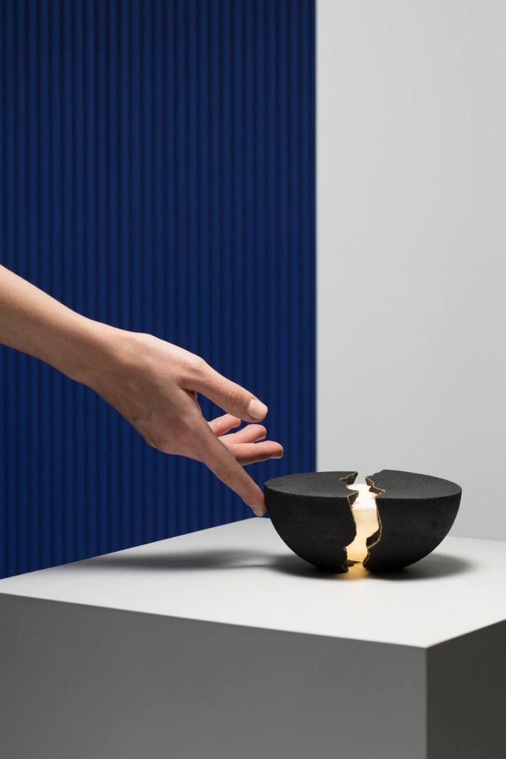Lumio's Teno portable lamp offers both light and sound within its bowl-like structure Image: Courtesy of Lumio
