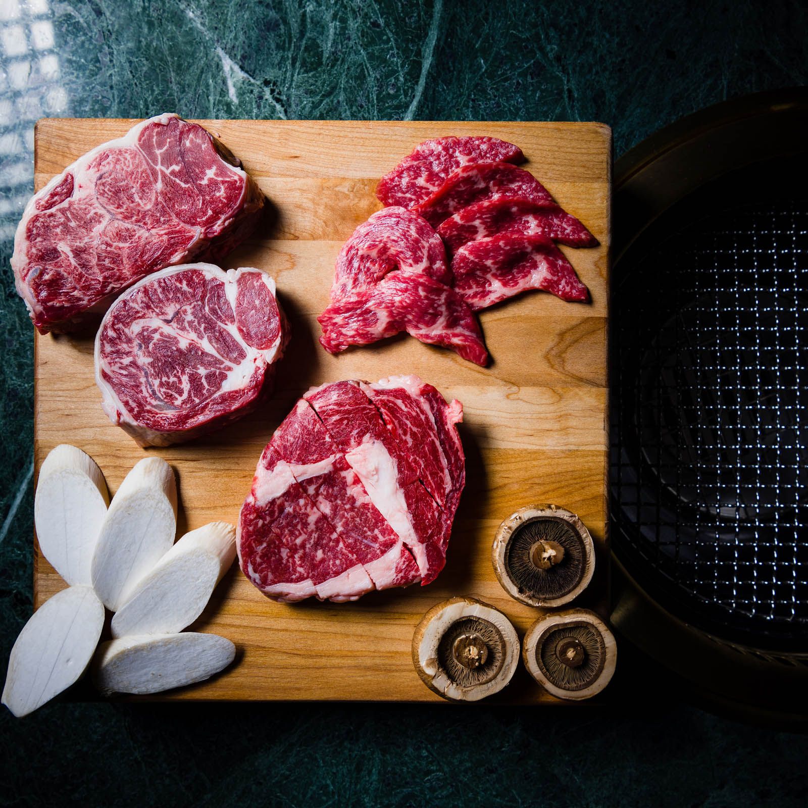 Butcher's Platter comprising various cuts of beef