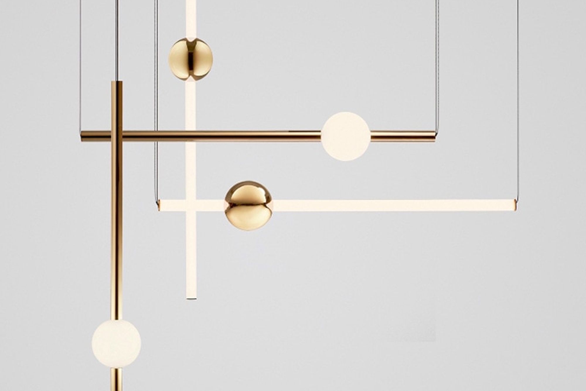 Lee Broom Orion Tube chandelier, from Space Furniture Image: Courtesy of Lee Broom