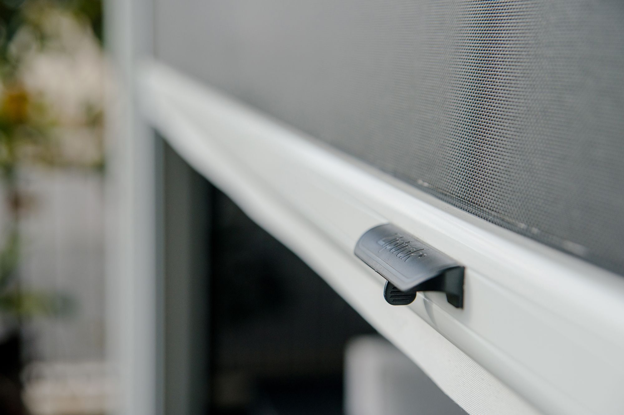 The Ziptrak blinds can be raised halfway if desired on sunny day