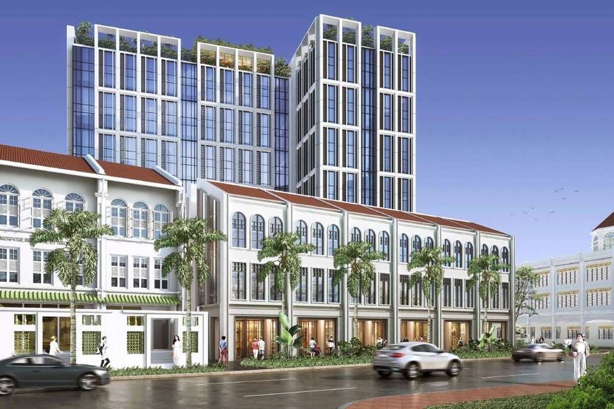 An artist impression of Mondrian Singapore Duxton, which is set to open its doors in 2023 Image: Courtesy of Accor
