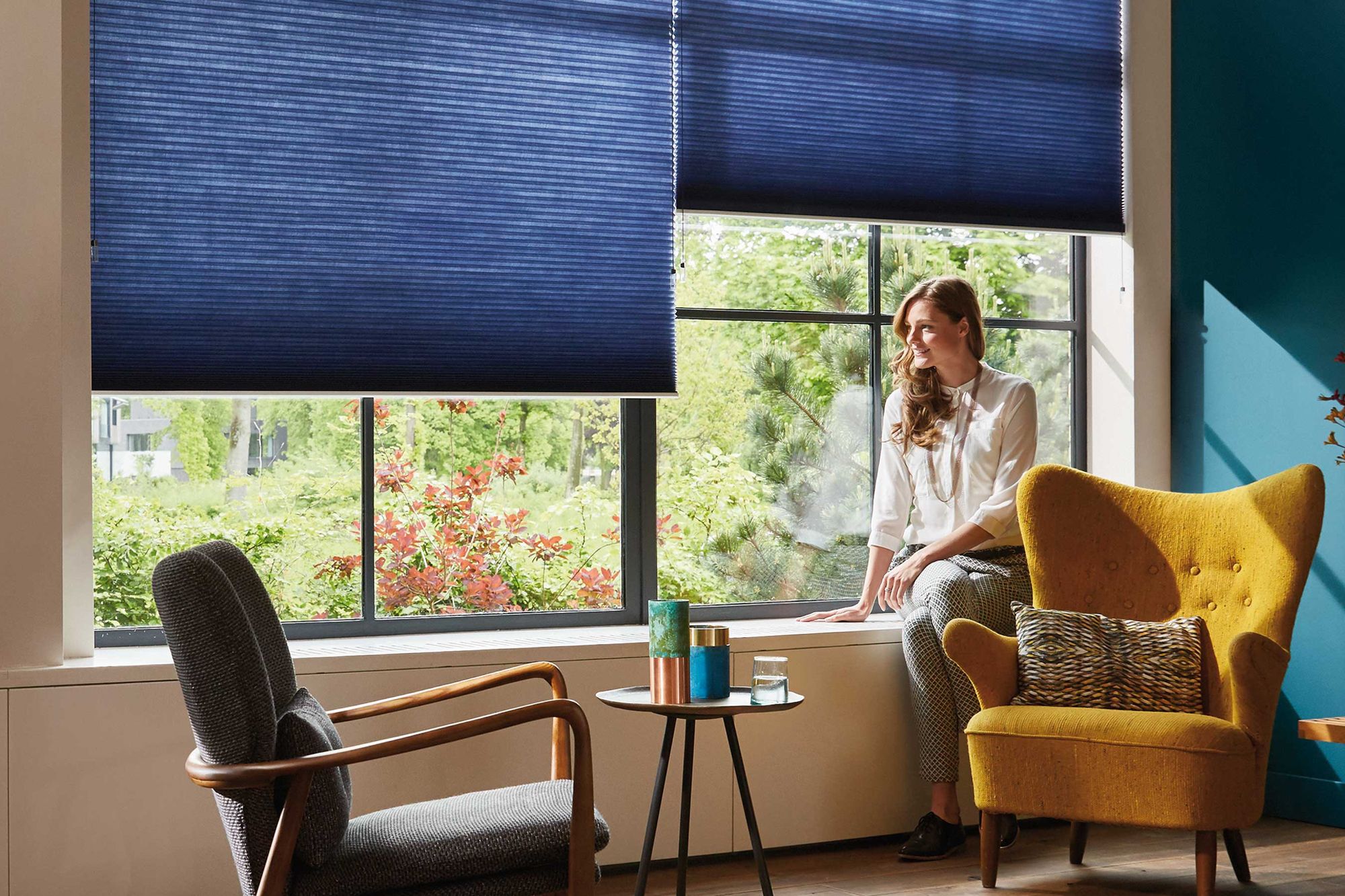 Hunter Douglas’ Duette shades are expertly designed to diffuse light and trap heat Photo: Courtesy of Hunter Douglas