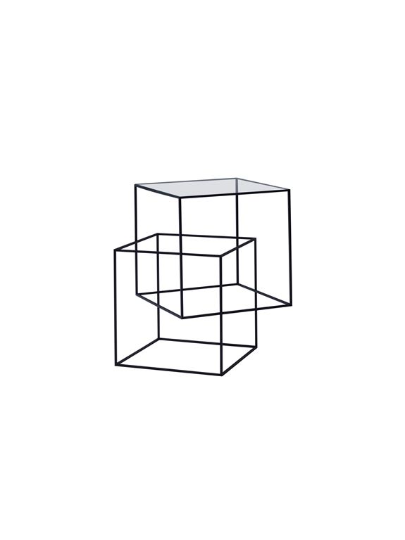 Cappellini的Thin Black Table 錯視幻覺邊桌手稿