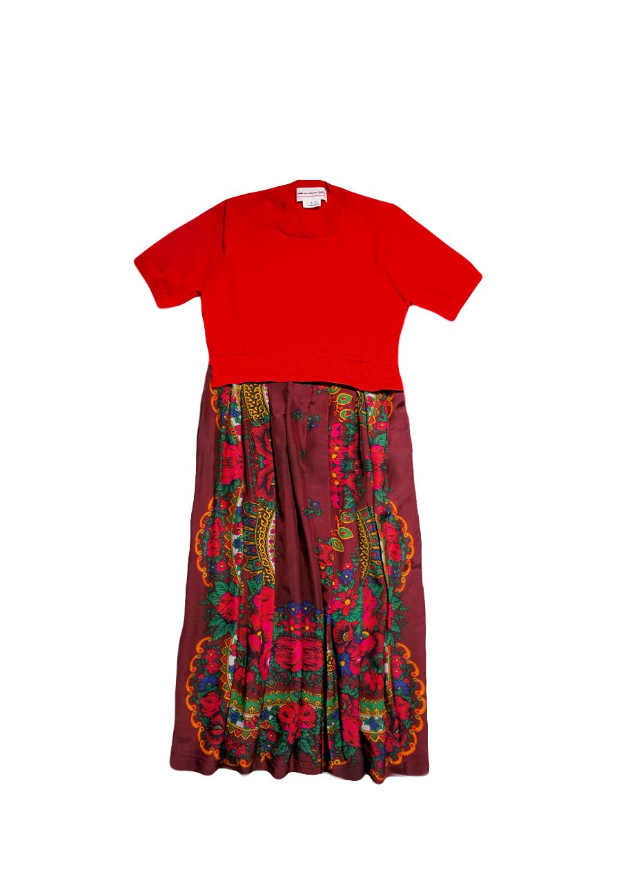COMME DES GARÇONS GIRL拼接洋裝