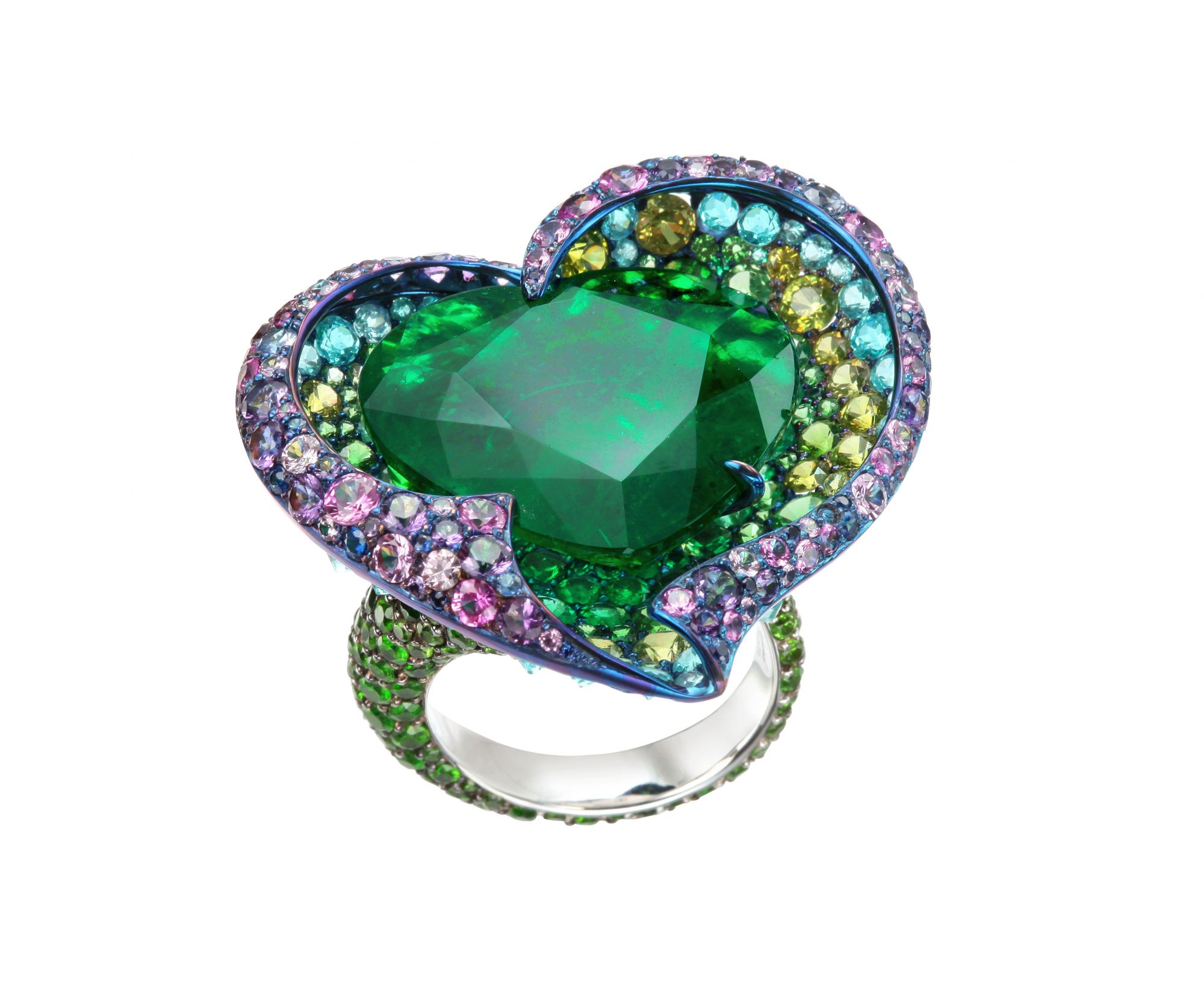 奇幻动物,珍贵宝石,钛金戒指chopard萧邦全球独一无二,千万级作品大举