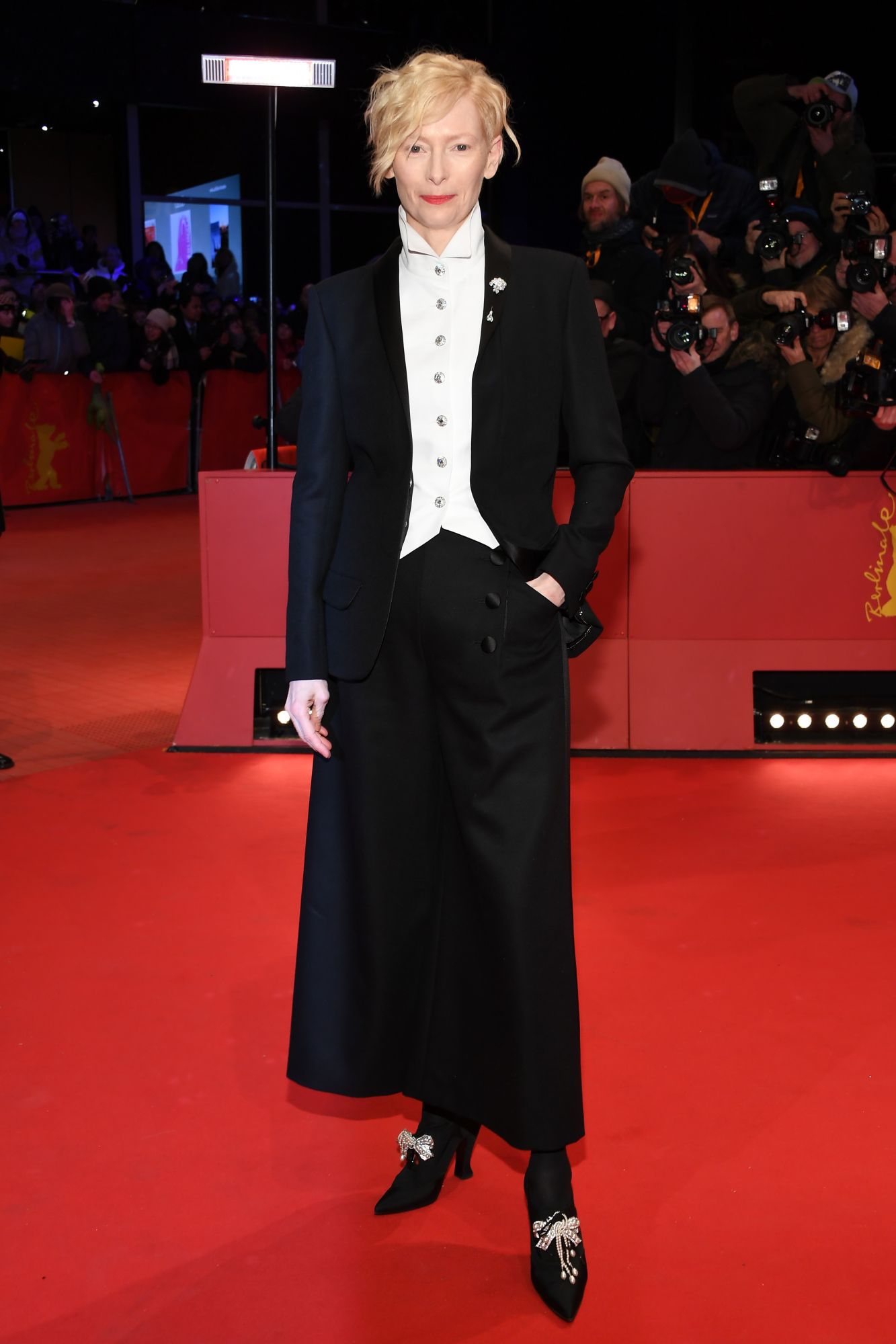 BERLIN, GERMANY - FEBRUARY 15: Tilda Swinton attends the Opening Ceremony & 'Isle of Dogs' premiere during the 68th Berlinale International Film Festival Berlin at Berlinale Palace on February 15, 2018 in Berlin, Germany. (Photo by Pascal Le Segretain/Getty Images)