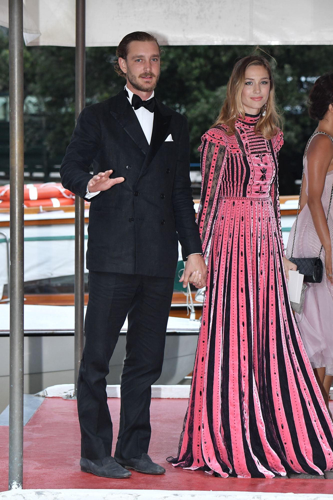 VENICE, ITALY - SEPTEMBER 01: Pierre Casiraghi and Beatrice Casiraghi are seen during the 74. Venice Film Festival on September 1, 2017 in Venice, Italy. (Photo by Jacopo Raule/GC Images,)