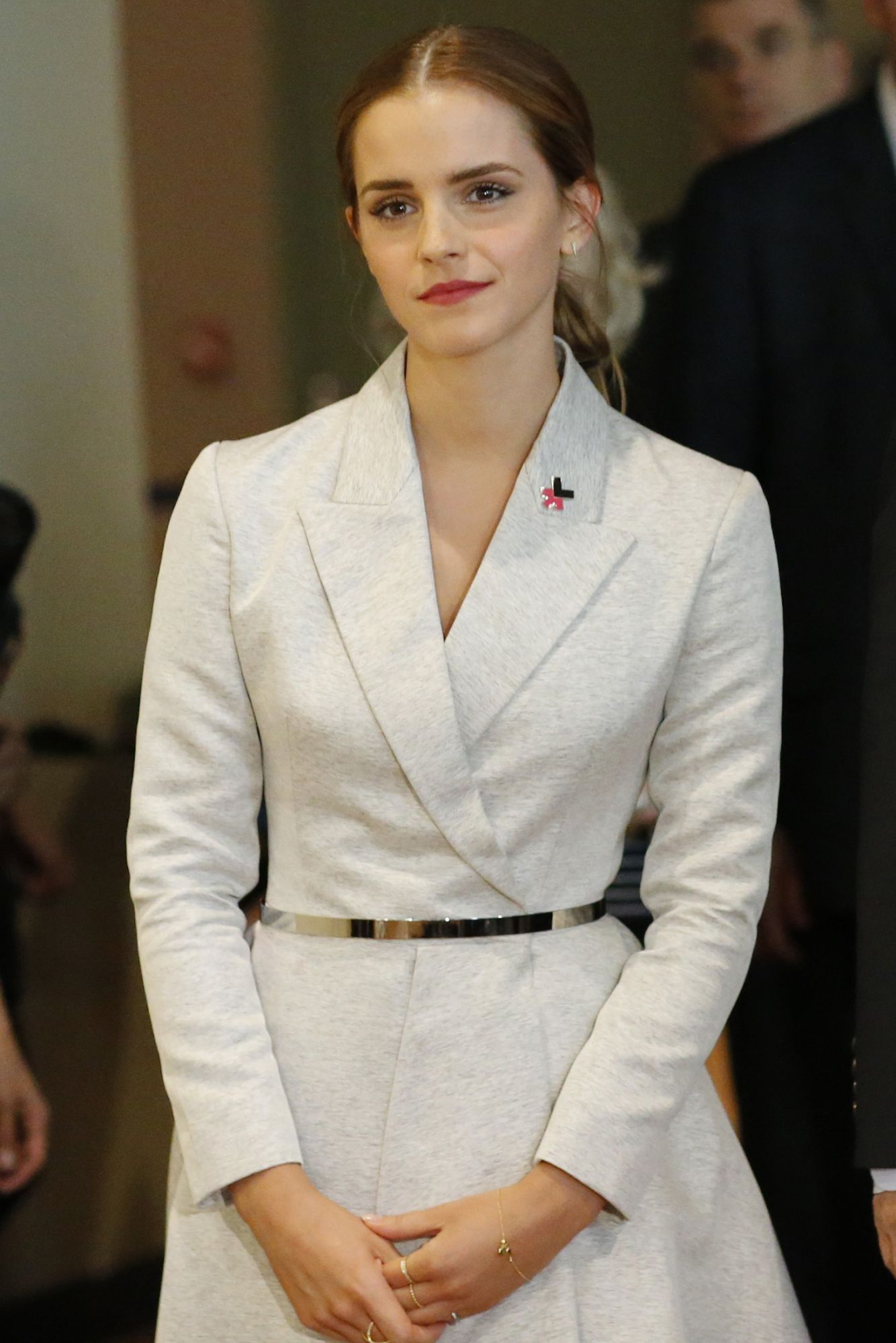 NEW YORK, NY - SEPTEMBER 20: UN Women Goodwill Ambassador Emma Watson attends the HeForShe campaign launch at the United Nations on September 20, 2014 in New York, New York. (Photo by Eduardo Munoz Alvarez/Getty Images)