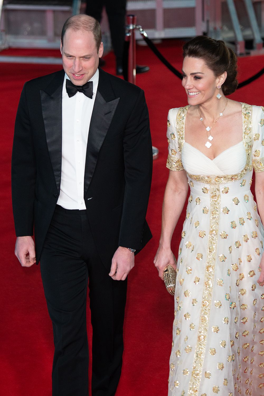 Prince William, Duke of Cambridge, Catherine, Duchess of Cambridge, Kate Middleton attend the EE British Academy Film Awards 2020 at Royal Albert Hall on February 02, 2020 in London, England. (Photo by Robin Pope/NurPhoto via Getty Images)