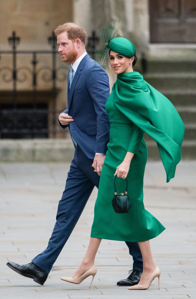 LONDON, ENGLAND - MARCH 09: Prince Harry, Duke of Sussex and Meghan, Duchess of Sussex attend the Commonwealth Day Service 2020 on March 09, 2020 in London, England. (Photo by Gareth Cattermole/Getty Images)