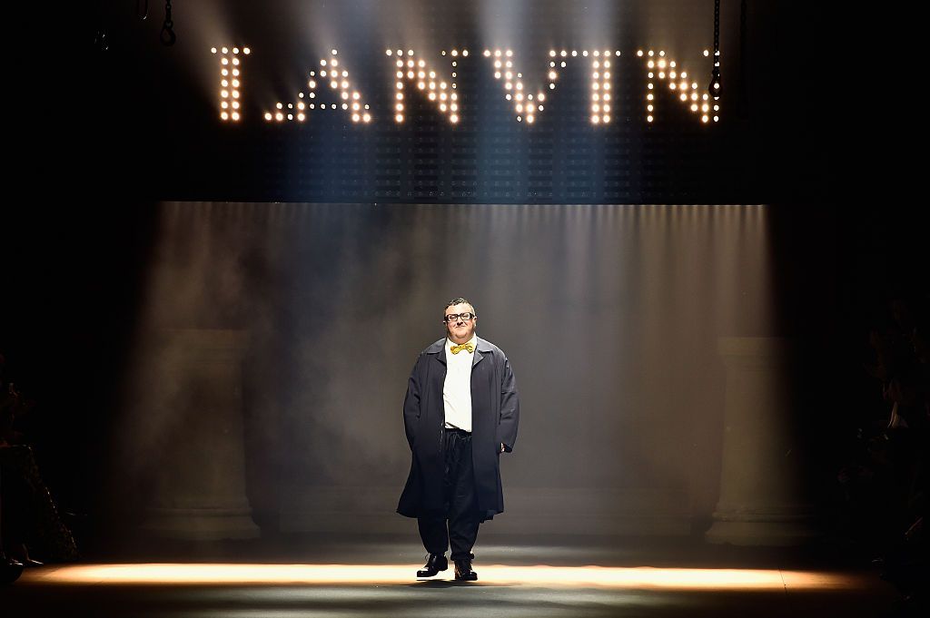PARIS, FRANCE - OCTOBER 01: Designer Alber Elbaz walks the runway during the Lanvin show as part of the Paris Fashion Week Womenswear Spring/Summer 2016 on October 1, 2015 in Paris, France. (Photo by Pascal Le Segretain/Getty Images)