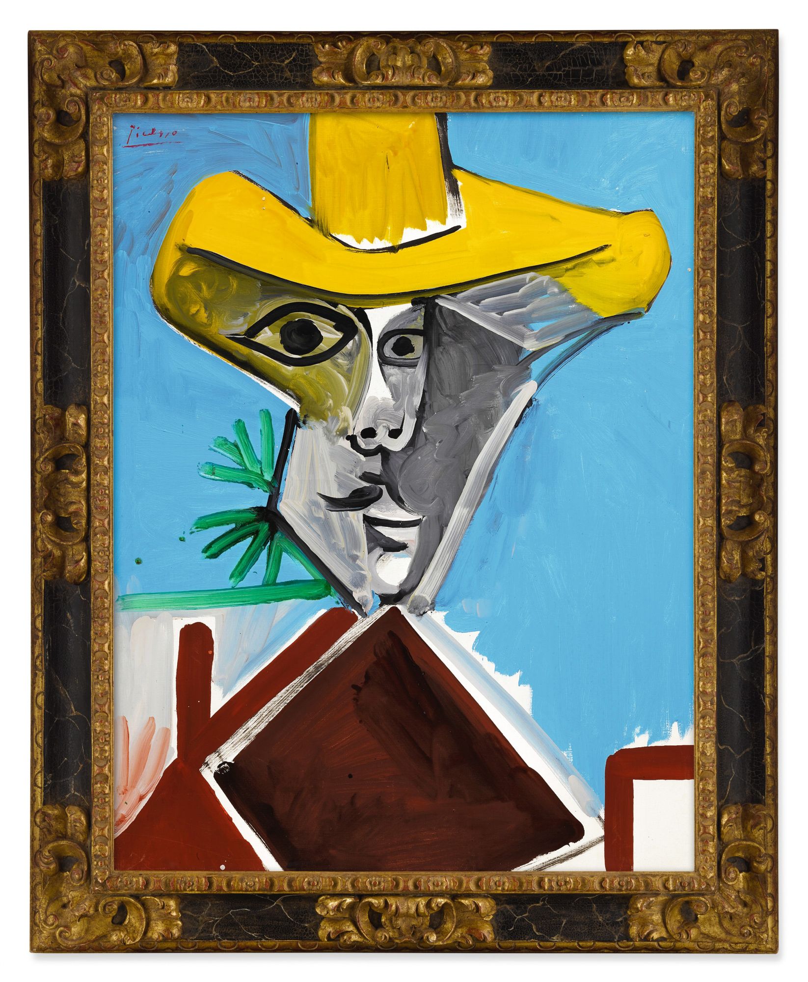 巴布羅・畢加索（Pablo Picasso）《男子半身像》