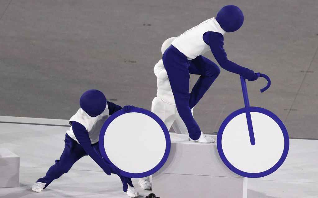 TOKYO, JAPAN JULY 23, 2021: Performers at the opening ceremony of the Tokyo 2020 Summer Olympic Games at the National Stadium. Tokyo was to host the 2020 Summer Olympics from 24 July to 9 August 2020, however because of the COVID-19 pandemic the games have been postponed for a year and are due to take place from 23 July to 8 August 2021. Sergei Bobylev/TASS (Photo by Sergei Bobylev\TASS via Getty Images)