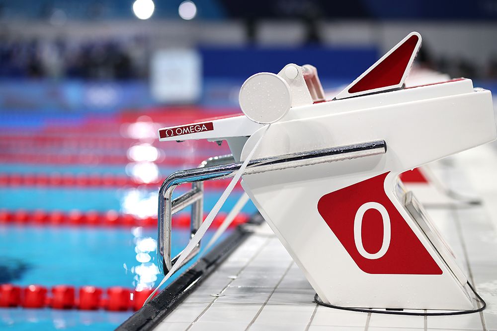 TOKYO, JAPAN - JULY 22: Omega at the 2020 Tokyo Olympic Games on July 22, 2021 in Tokyo, Japan. (Photo by Graham Denholm/Getty Images for Omega)