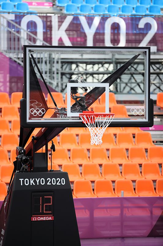 TOKYO, JAPAN - JULY 23: Omega at the 2020 Tokyo Olympic Games on July 23, 2021 in Tokyo, Japan. (Photo by Graham Denholm/Getty Images for Omega)