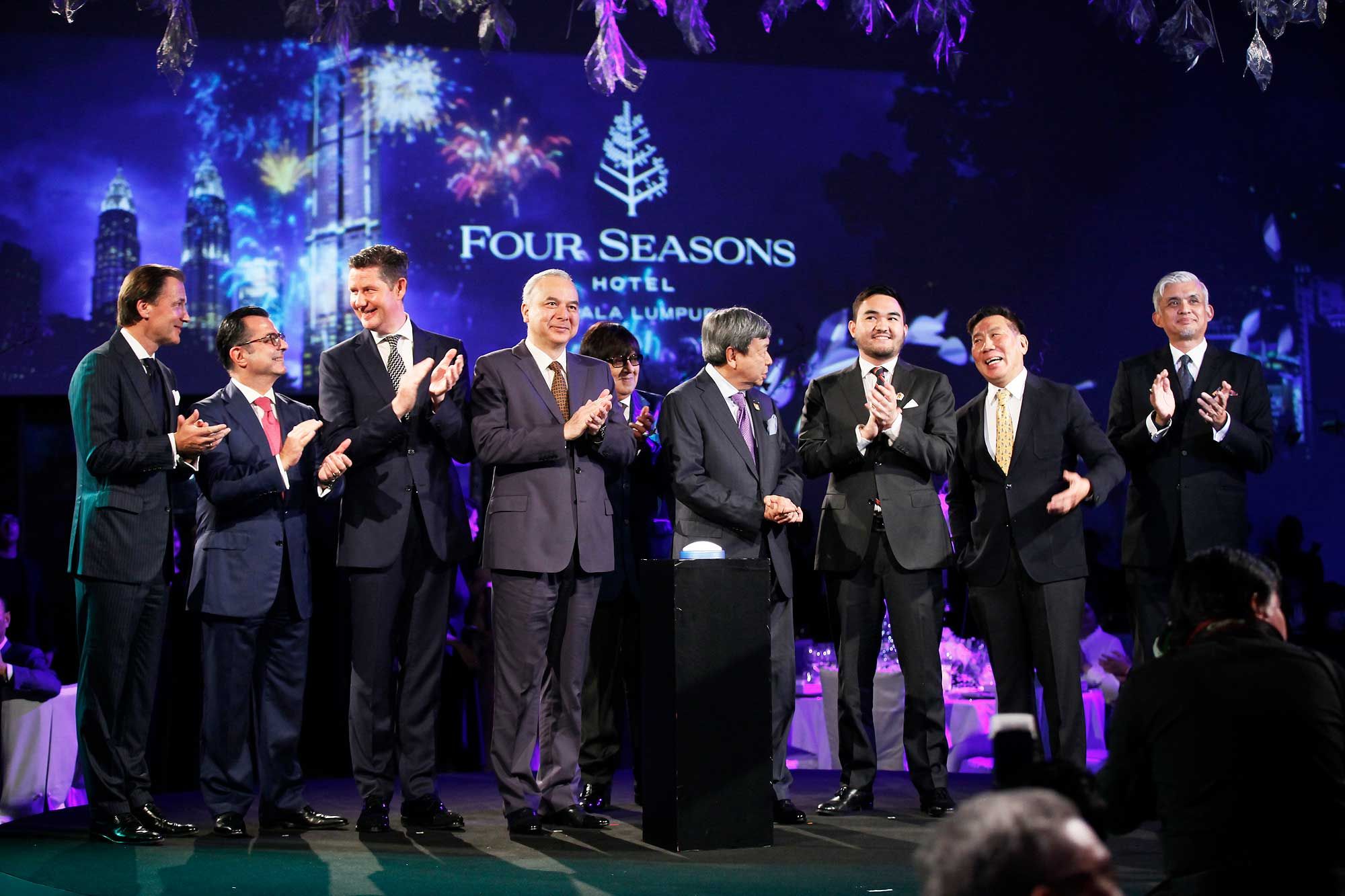 VVIPS officiating the grand opening of the Four Seasons Hotel Kuala Lumpur.