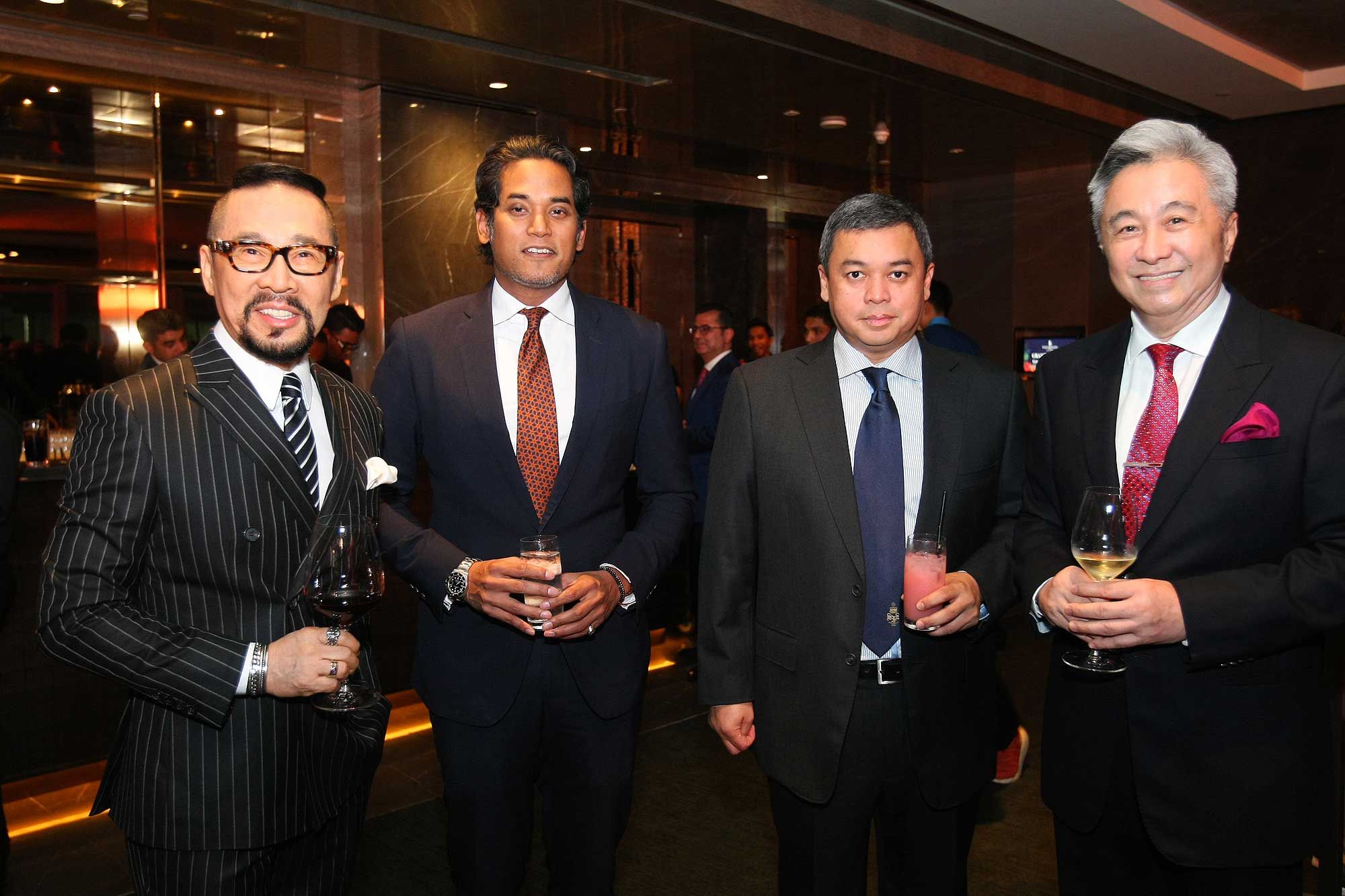 Datuk Kelvin Tan, YB Khairy Jamaluddin, Syed Budriz and Tan Sri Lim Huah Leong