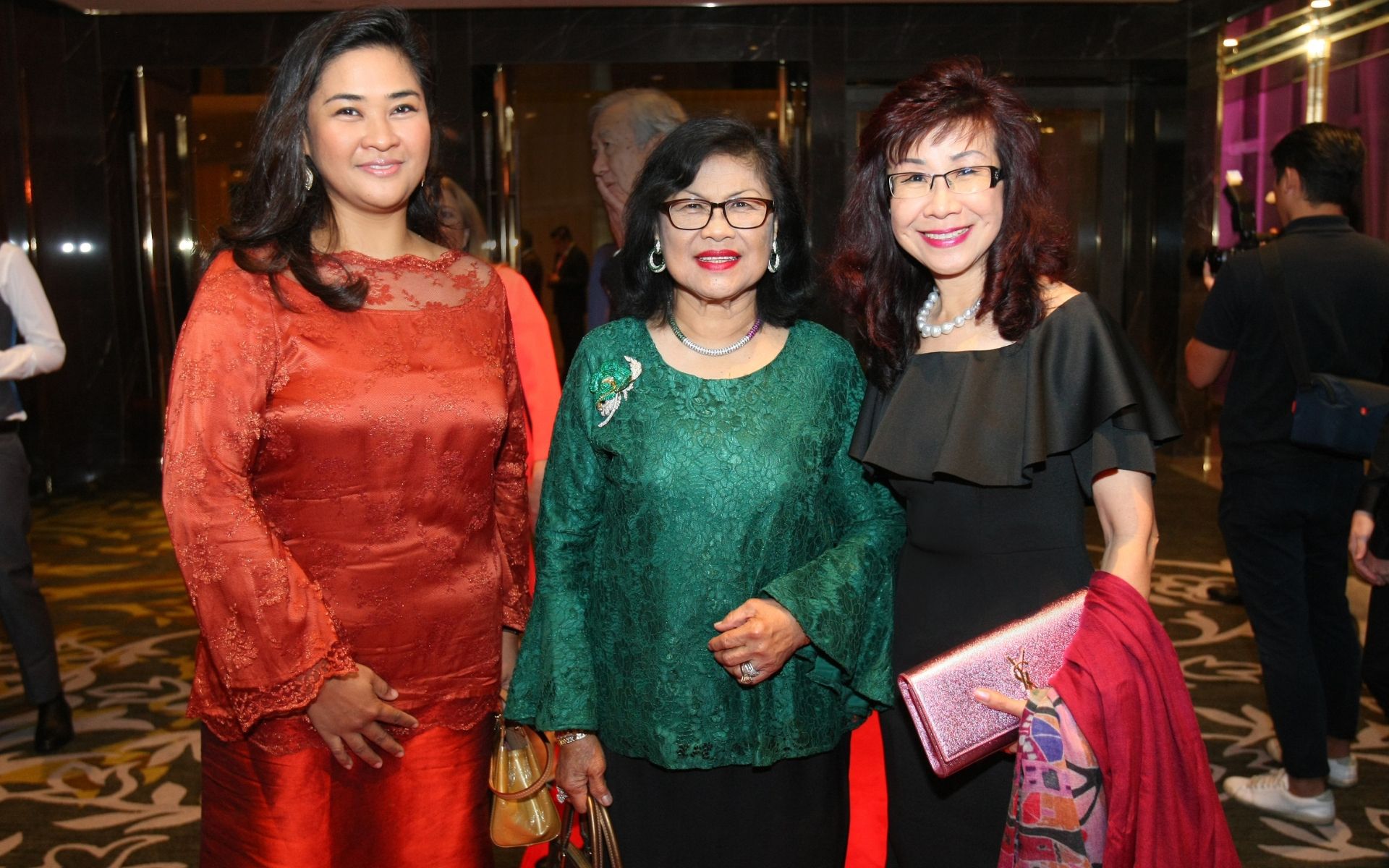 Rohaila Basir, Tan Sri Rafidah Aziz and Florence Fang