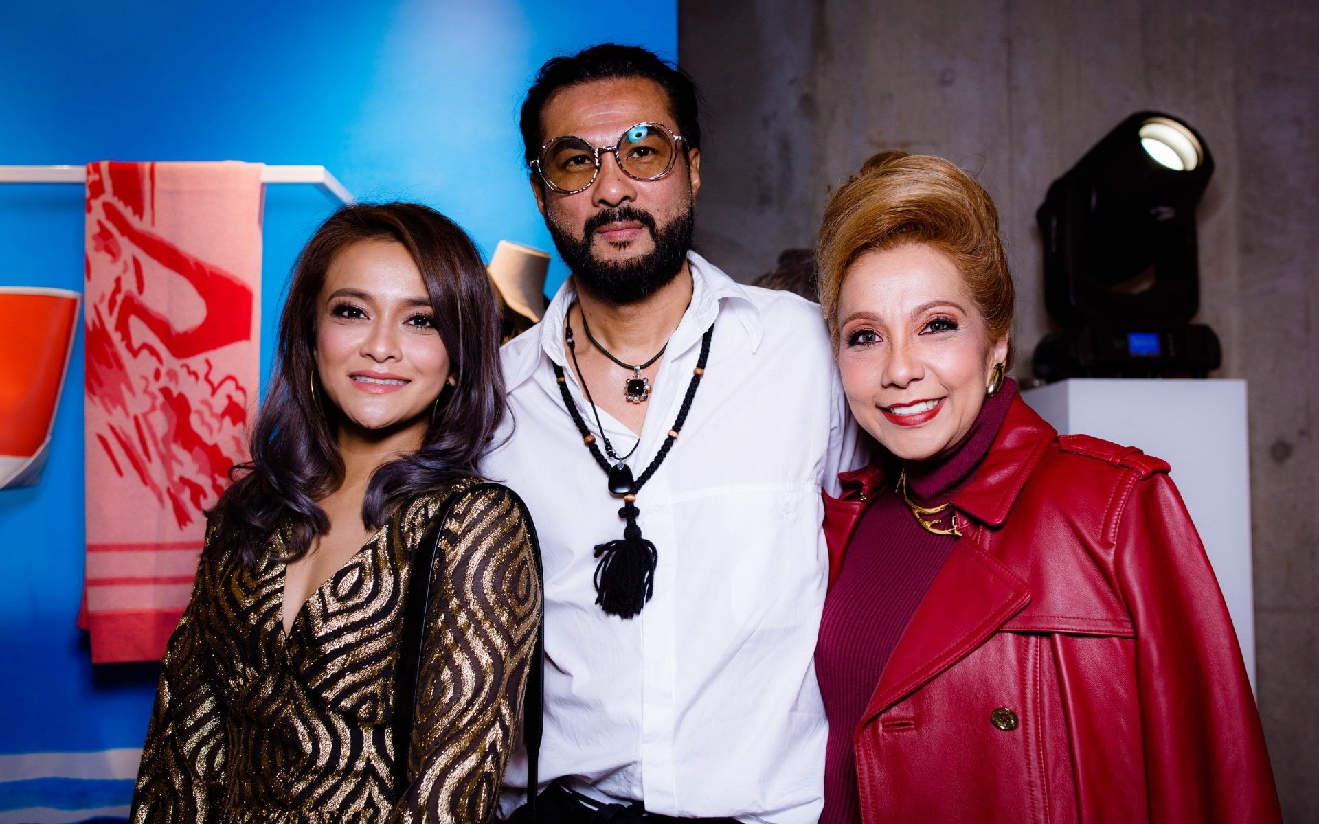 Sazzy Falak, Dato' Sri Bernard Chandran and Datin Sri Chris Abishegam