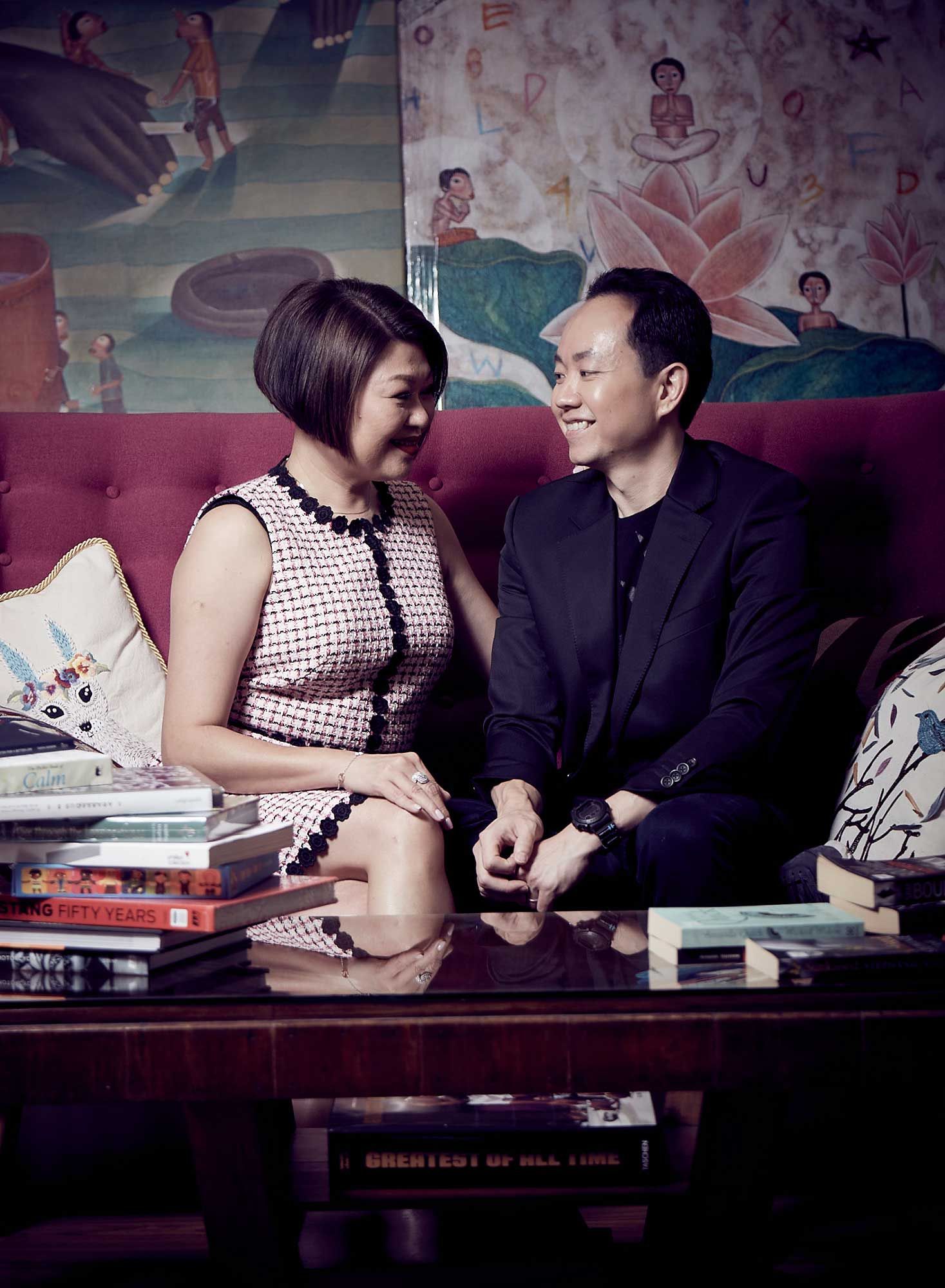 Jacqueline Ng and Andrew Yap of Book Xcess and the Big Bad Wolf Book Sale. Photo: CH Lei / Malaysia Tatler.