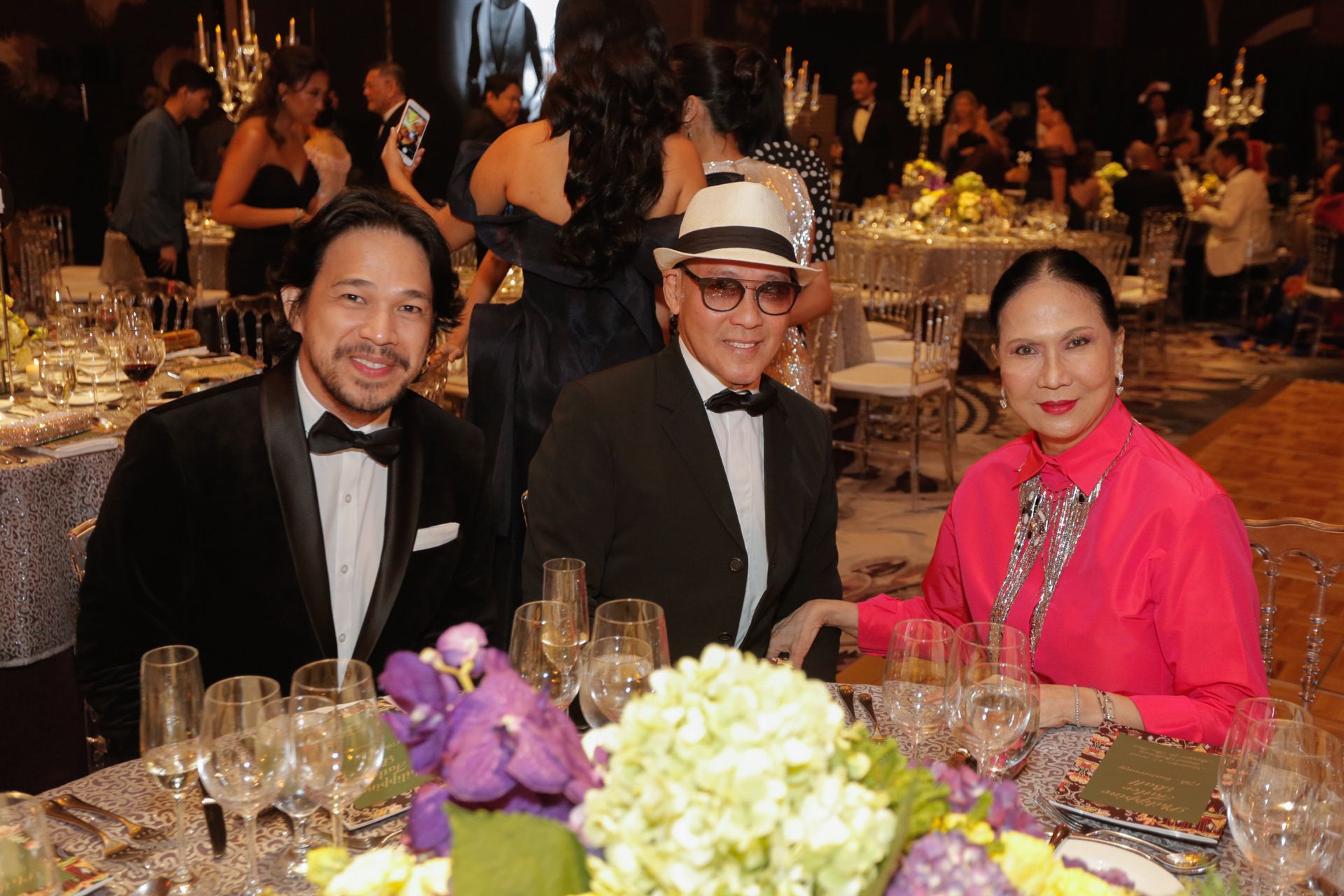 Royal Pineda and Budji Layug with Babette Benoit