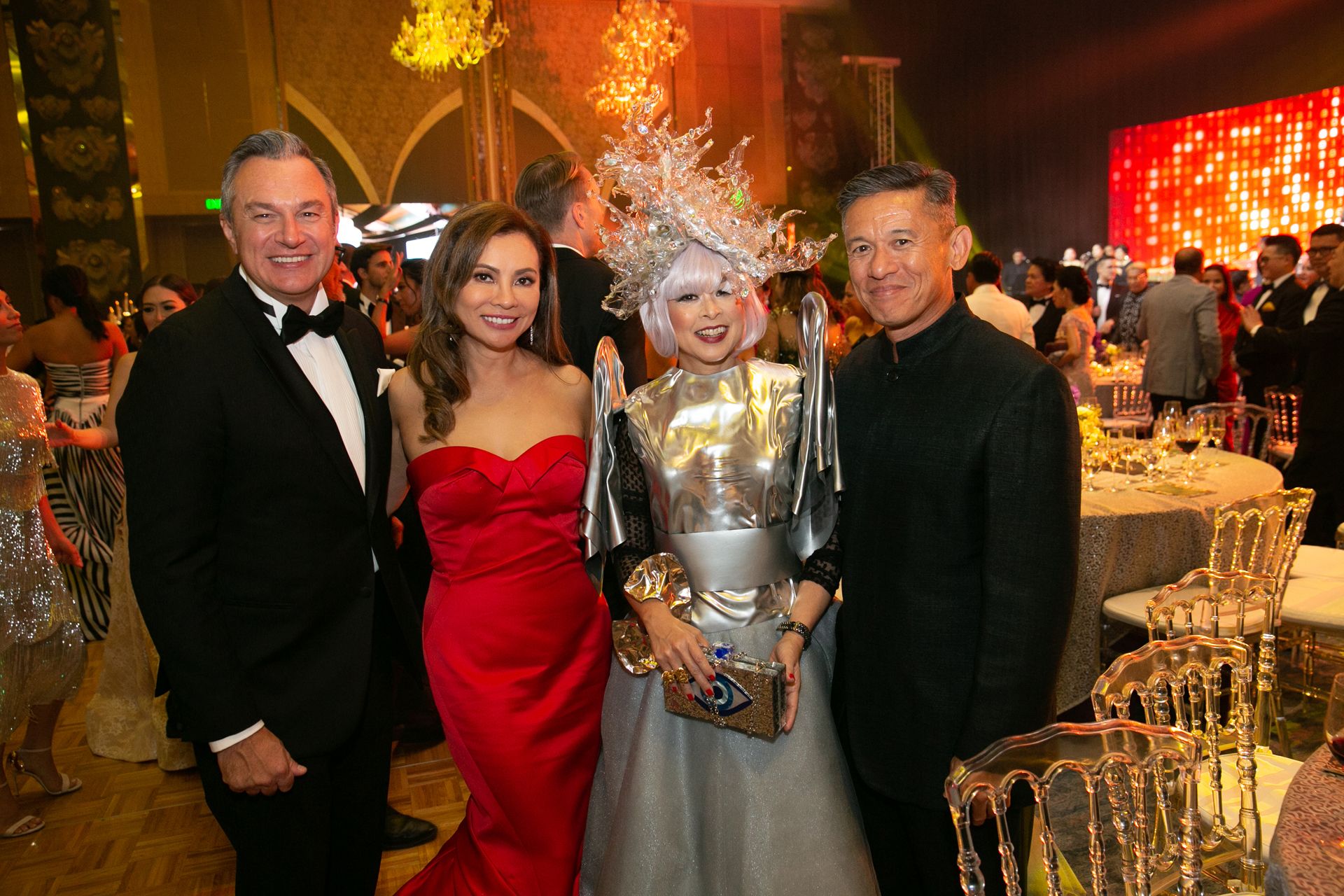 Chris Bonehill and Mela Bengzon with Tessa and Dennis Valdes