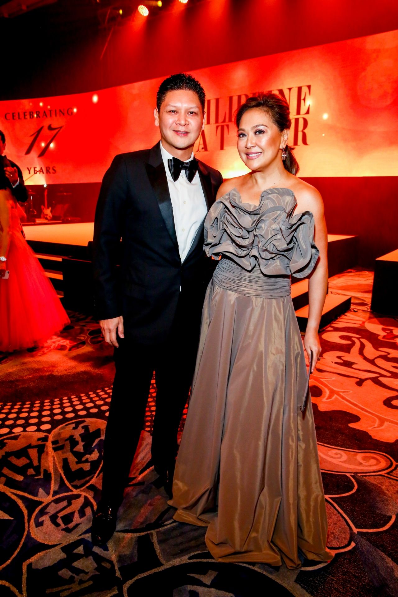 Anton San Diego and Karen Davila