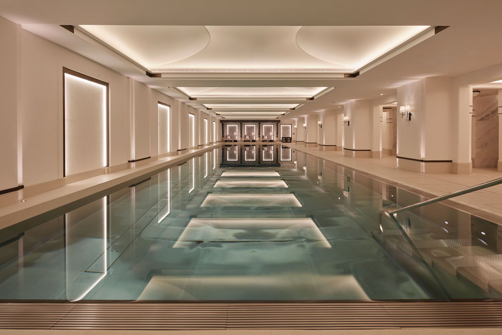 Wellness is a big part of Clarges Mayfair, which features a 25-metre pool, spa and gym