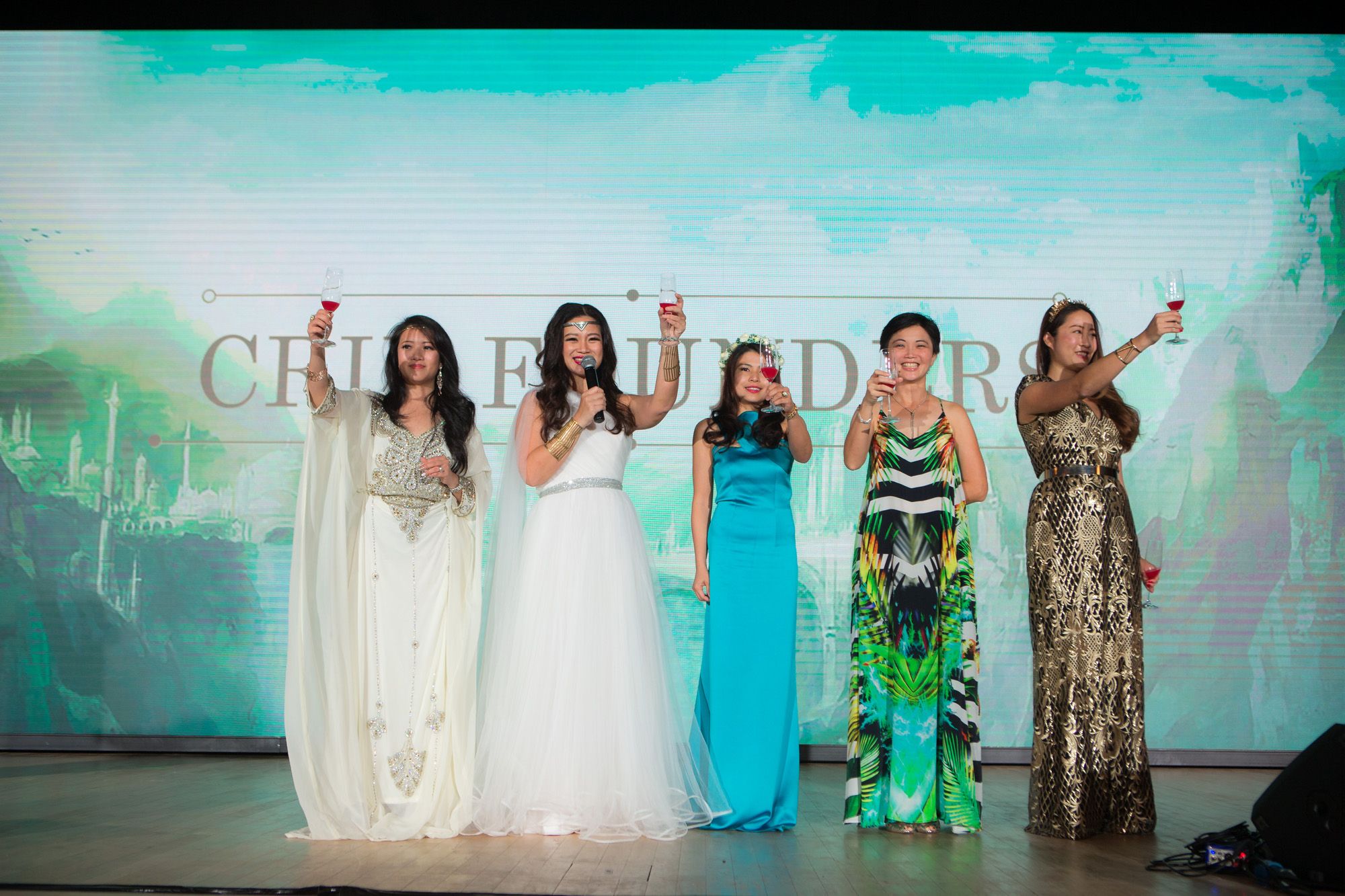 Elaine Kim, Tjin Lee, Marilyn Lum, Mei Chee, Perng Aw