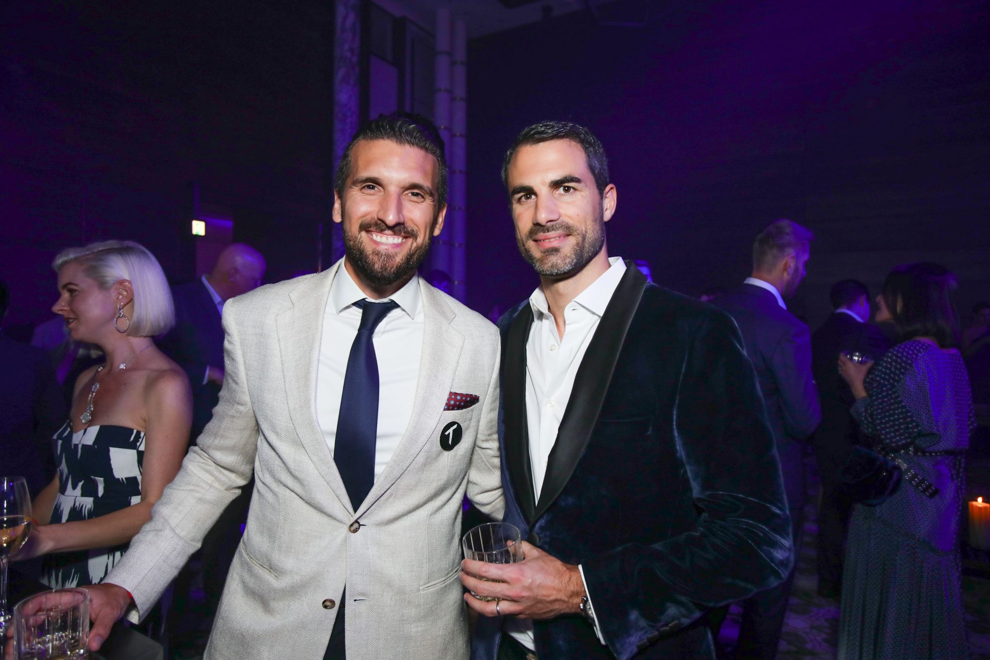 Past honouree Alessandro Bisagni and Sandro Treier