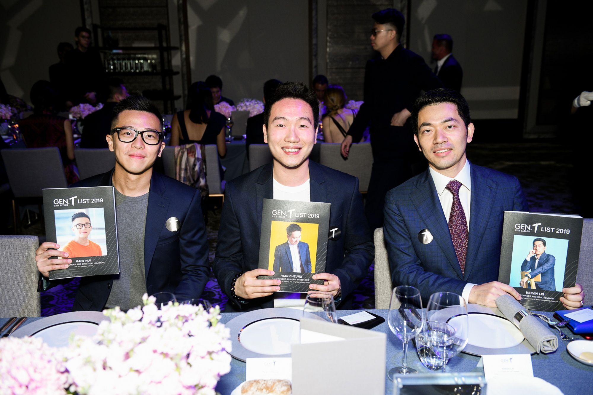 Three 2019 honourees: Gary Hui, Ryan Cheung and Kelvin Lei
