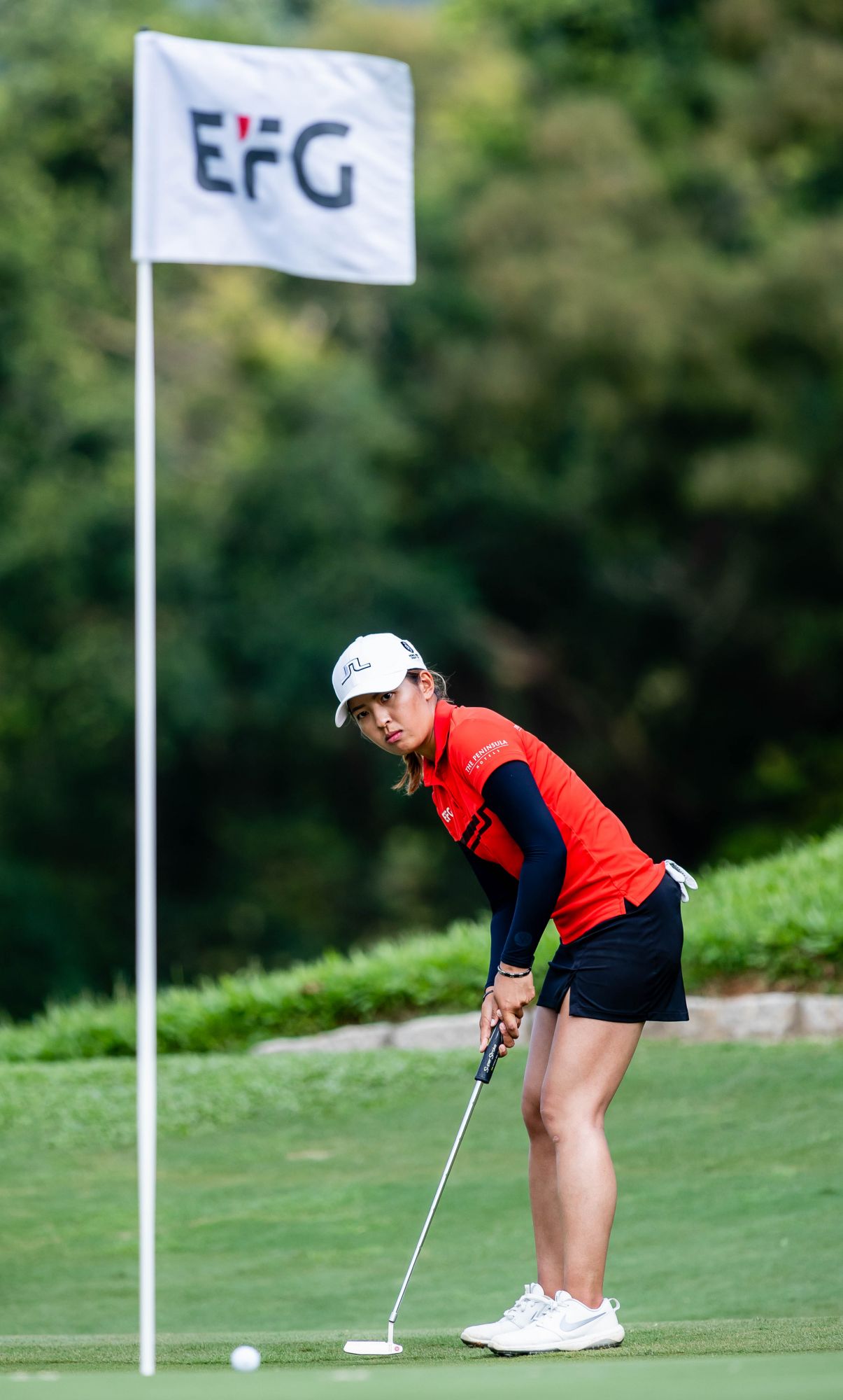 Tiffany Chan of Hong Kong competes during the first round of the EFG Hong Kong Ladies Open at the Hong Kong Golf Club Old Course on May 10, 2019 in Hong Kong. Photo by Yu Chun Christopher Wong / Eurasia Sport Images