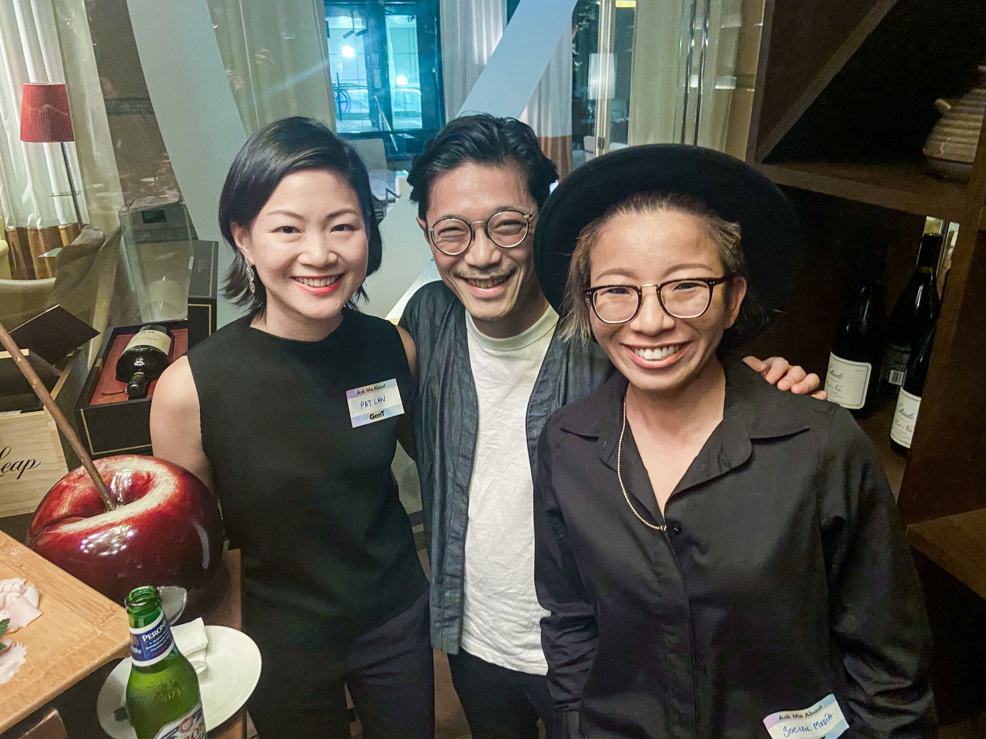 Claudia Poon, Arthur Chin, Pat Law