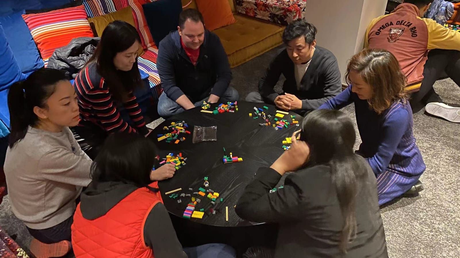 Guests during the Lego Serious Play session