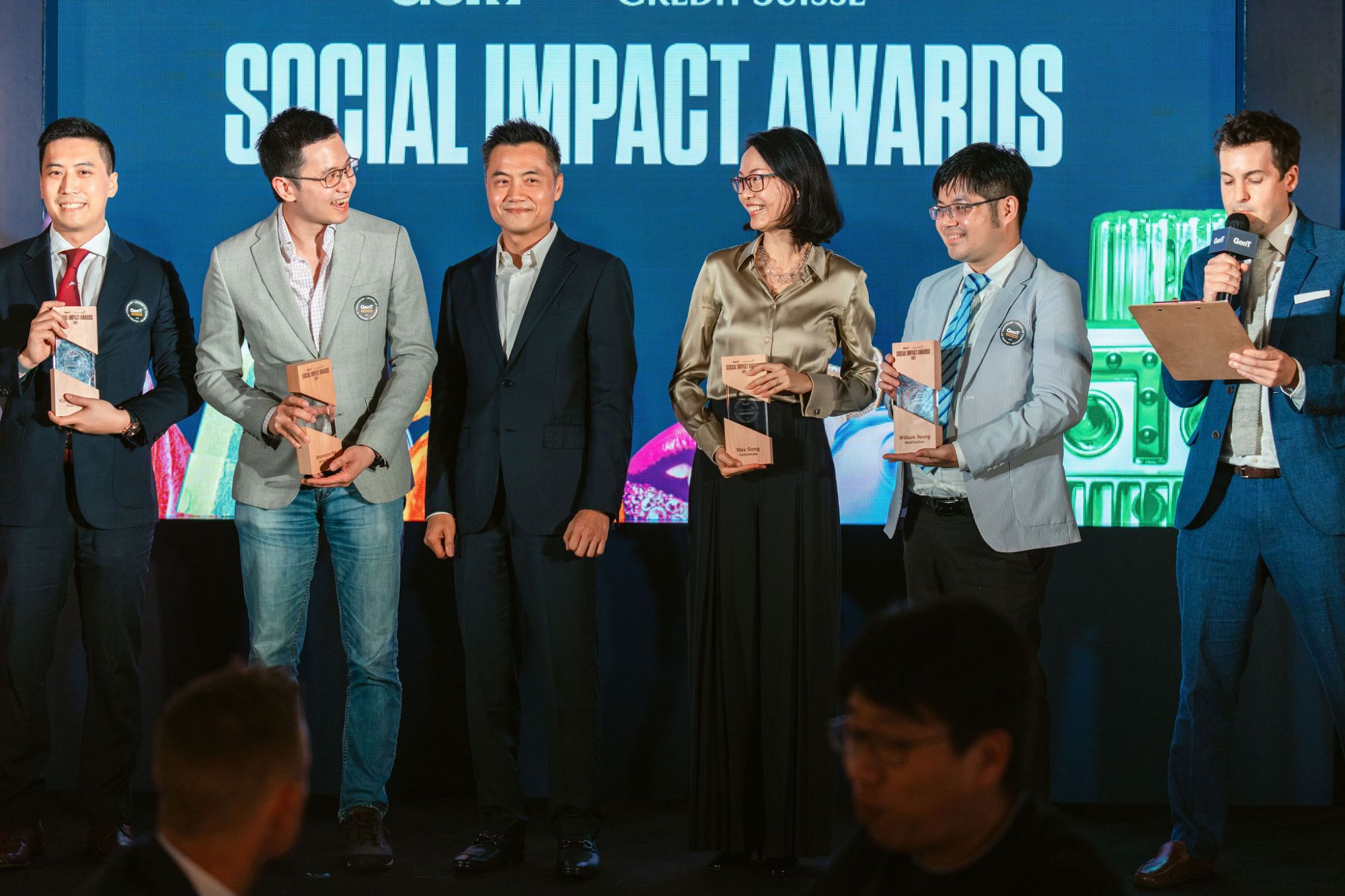 The winners of the Social Impact Awards (Photo: Anna Koustas)