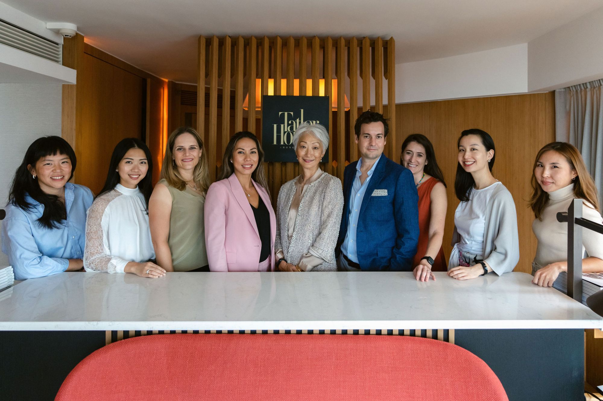 From left: Jessica Cheng, Fion Leung, Elizabeth Dearborn Hughes, Tamara Lamunière, Jean Sung, Lee Williamson, Victoria Wisniewski Otero, Serena Fan, Jina Jeon