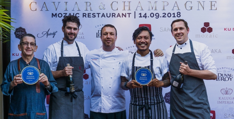 Francois Seurin, Ben Cross, Chris Salans, Maxie Millian, and Nic Vanderbeeken
