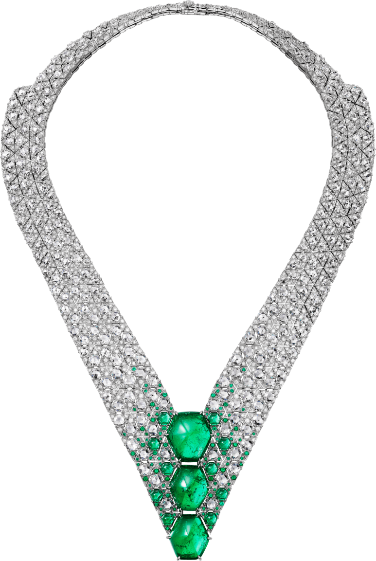 High Jewellery Necklace_Platinum_Emeralds_Diamonds_1.png